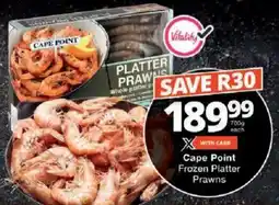 Checkers Cape Point Frozen Platter Prawns offer
