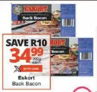 Checkers Eskort Back Bacon offer