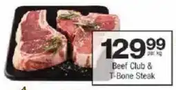Checkers Beef Club & T-Bone Steak offer
