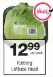 Checkers Iceberg Lettuce Head offer