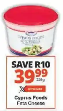 Checkers Cyprus Foods Feta Cheese offer