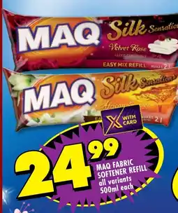 Shoprite Maq fabric softener refill offer