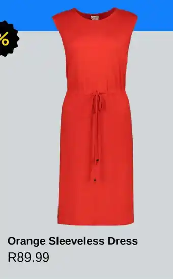 PEP Orange Sleeveless Dress offer