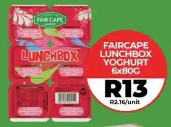1UP Faircape lunchbox yoghurt offer