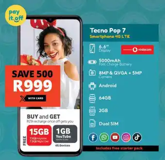 Checkers Tecno Pop 7 offer