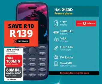 Checkers Itel 2163D offer