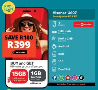 Checkers Hisense U607 offer