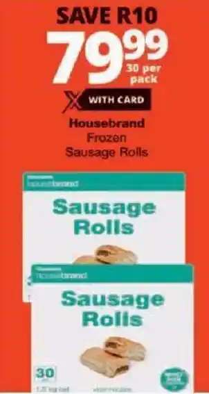 Checkers Housebrand Frozen Sausage Rolls offer