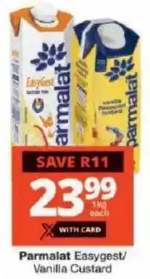 Checkers Parmalat Easygest/ Vanilla Custard offer