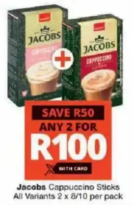 Checkers Jacobs Cappuccino Sticks All Variants offer