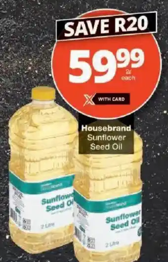 Checkers Housebrand Sunflower Seed Oil offer
