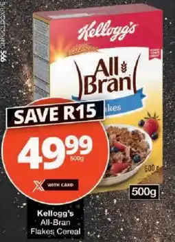 Checkers Kellogg's All-Bran Flakes Cereal offer