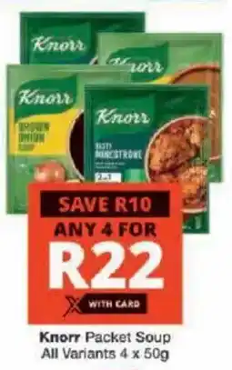 Checkers Knorr Packet Soup All Variants offer