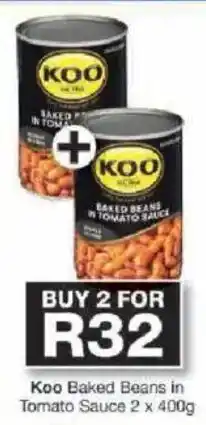 Checkers Koo Baked Beans in Tomato Sauce offer