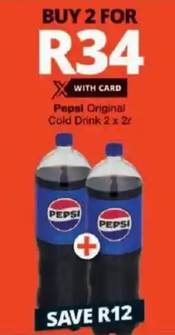 Checkers Pepsi Original Cold Drink offer