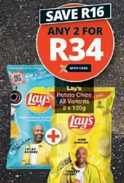 Checkers Lay's Potato Chips All Variants offer