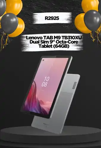 Loot Lenovo TAB M9 TB310XU Dual Sim 9" Octa-Core Tablet 64GB offer