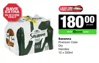 Savanna Premium Cider Dry Handies