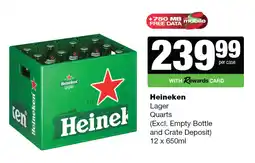 Spar Tops Heineken Lager Quarts offer