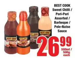 Boxer BEST COOK Sweet Chilli / Peri-Peri Assorted / Barbeque / Pele-Naise Sauce offer