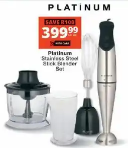 Checkers Platinum Stainless Steel Stick Blender Set offer