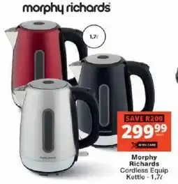 Checkers Morphy Richards Cordless Equip Kettle offer