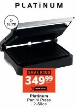 Checkers Platinum Panini Press offer