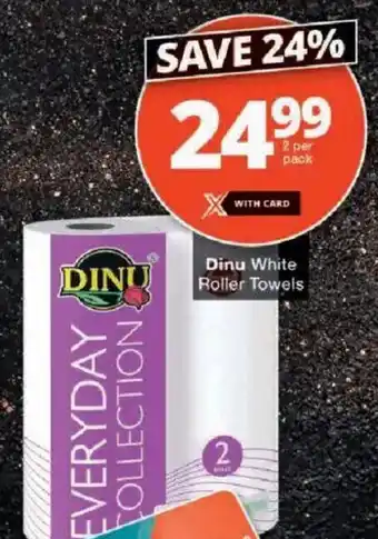 Checkers Dinu White Roller Towels offer