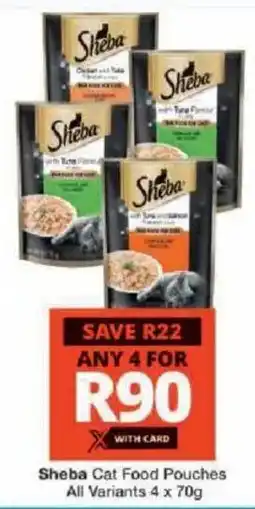 Checkers Sheba Cat Food Pouches All Variants offer