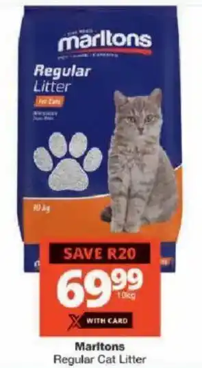 Checkers Marltons Regular Cat Litter offer