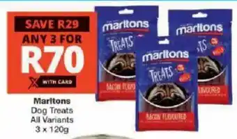 Checkers Marltons Dog Treats All Variants offer