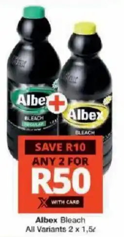 Checkers Albex Bleach All Variants offer