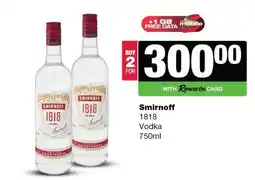 Spar Tops Smirnoff offer