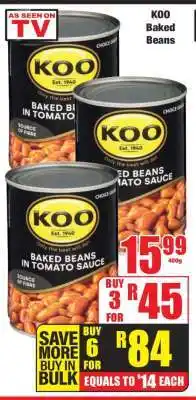 Boxer KOO Baked Beans offer