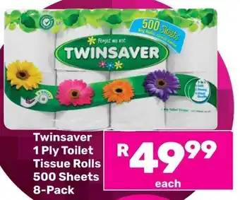 Game Twinsaver 1 Ply Toilet Tissue Rolls offer
