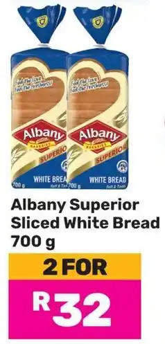 Game Albany Superior Sliced White Bread offer