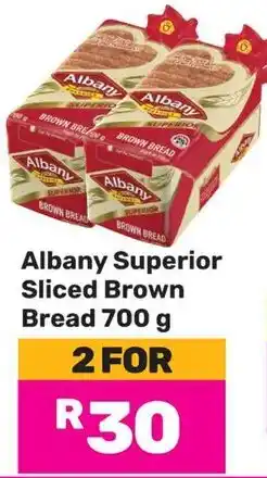 Game Albany Superior Sliced Brown Bread offer