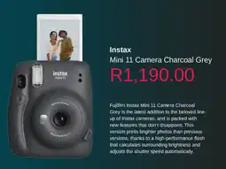 Clicks Instax Mini 11 Camera Charcoal Grey offer