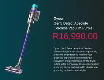 Clicks Dyson Gen5 Detect Absolute Cordless Vacuum Purple offer