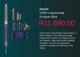 Clicks Dyson HS05 Long Airwrap Prussian Blue offer