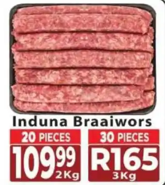 Supa Store Induna Braaiwors offer