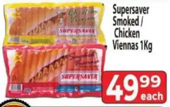 Supa Store Supersaver Smoked/ Chicken Viennas offer
