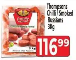 Supa Store Thompsons Chilli/ Smoked Russians offer