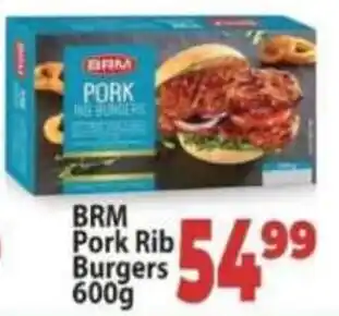 Supa Store BRM Pork Rib Burgers offer