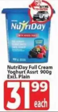 Supa Store NutriDay Full Cream Yoghurt Assrt offer