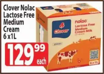 Supa Store Clover Nolac Lactose Free Medium Cream offer