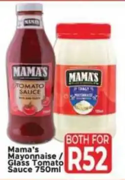 Supa Store Mama's Mayonnaise/ Glass Tomato Sauce offer
