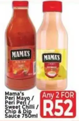 Supa Store Mama's Peri Mayo/ Peri Peri Sweet Chilli/ Chip & Dip Sauce offer