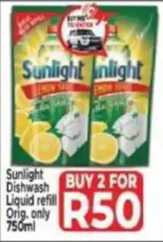 Supa Store Sunlight Dishwash Liquid refill Orig. only offer