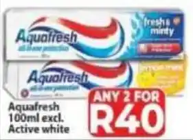 Supa Store Aquafresh excl. Active white offer